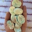 Blue Aragonite Worry (Thumb Fidget Relaxation Pocket)  Stones - Small Oval