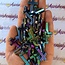 Rainbow Hematite Cross Pendants - 1"