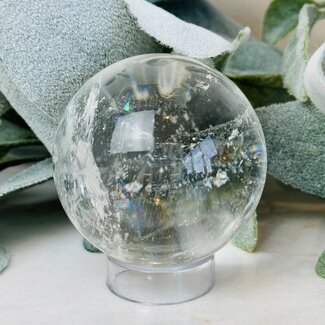 Clear (Crystal) Quartz Spheres Orb Globes - 60-65mm