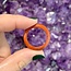 Red Jasper Rings - Size 7 Plain Dome