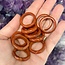 Red Jasper Rings - Size 10 Plain Dome