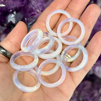 Opalite Rings - Size 9 Plain Dome