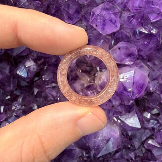 Strawberry Quartz Rings - Size 8