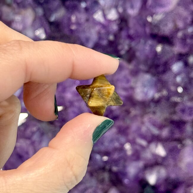 Gold Tigers Eye Merkabah - Mini .5"