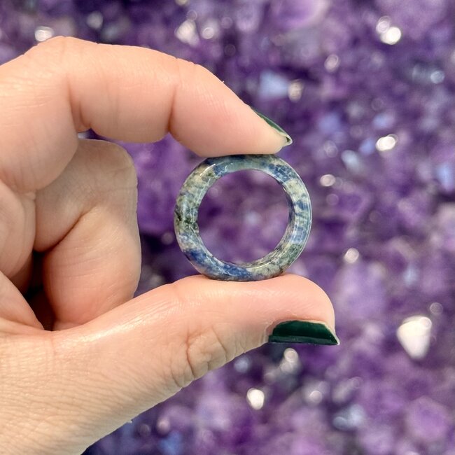 Sodalite Rings - Size 6 Plain Dome