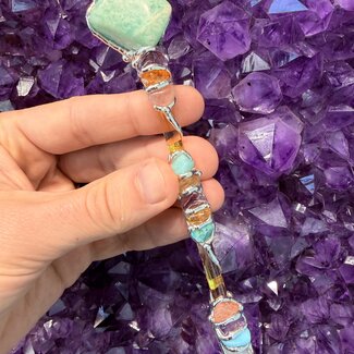 Recovery Medium Wands - Acrylic Stand Included - Double Terminated DT Handmade Reiki Infused - Healing