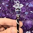 Manifestation Medium Broom Wands - Acrylic Stand Included - Double Terminated DT Handmade Reiki Infused - Healing
