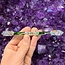 Sei-He-Ki Medium Wands - Acrylic Stand Included - Double Terminated DT Handmade Reiki Infused - Healing