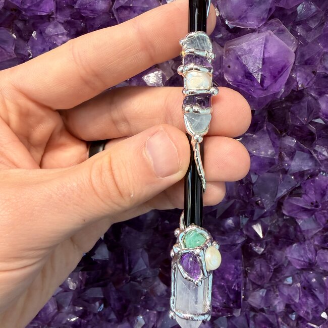 Ask Believe Receive Medium Wand w/Acrylic Stand