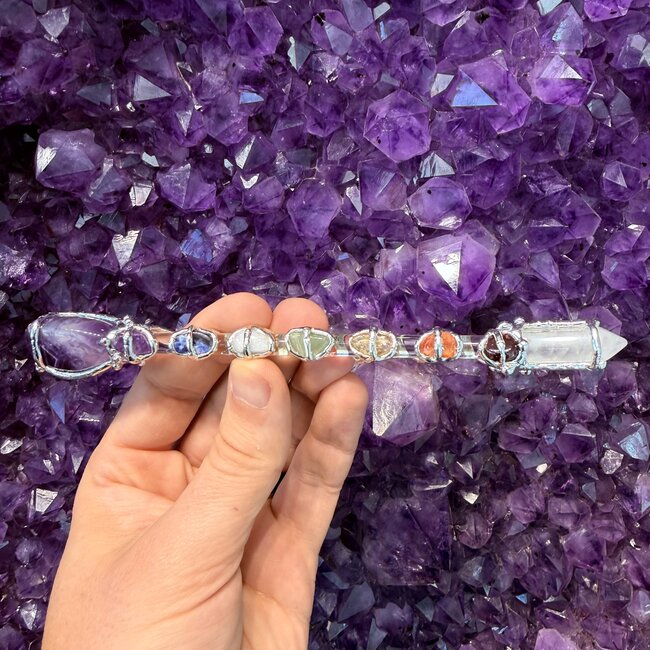 Chakra Medium Wand w/Acrylic Stand