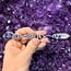 Psychic Medium Crystal Wand  w/Acrylic Stand