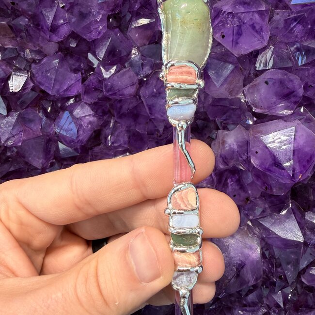 Letting Go Medium Wands - Acrylic Stand Included - Double Terminated DT Handmade Reiki Infused - Healing