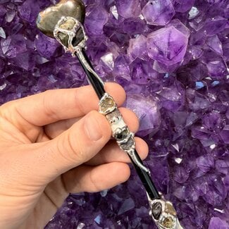 Starseed Medium Wands - Acrylic Stand Included - Double Terminated DT Handmade Reiki Infused - Healing