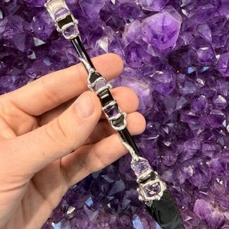 Protection Medium Wands - Acrylic Stand Included - Double Terminated DT Handmade Reiki Infused - Healing