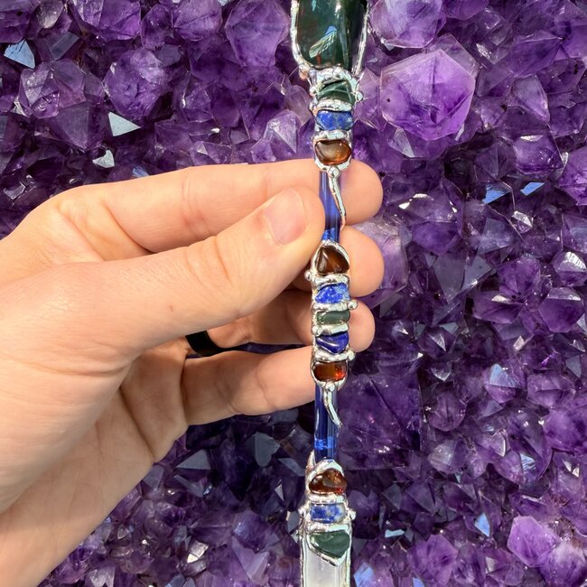 Magic Medium Medium Wands - Acrylic Stand Included - Double Terminated DT Handmade Reiki Infused - Healing