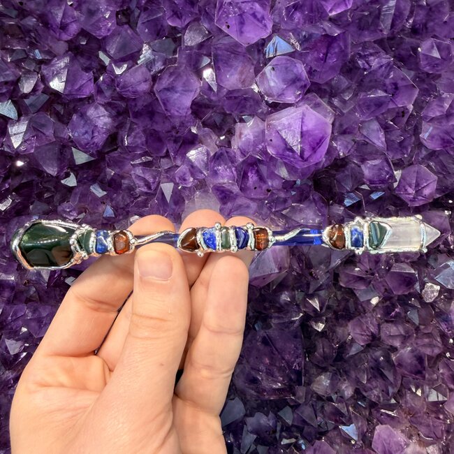 Magic Medium Medium Wands - Acrylic Stand Included - Double Terminated DT Handmade Reiki Infused - Healing