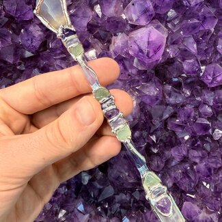Fearless Medium Wands - Acrylic Stand Included - Double Terminated DT Handmade Reiki Infused - Healing