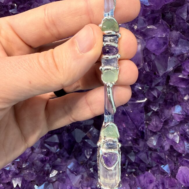 Fearless Medium Wands - Acrylic Stand Included - Double Terminated DT Handmade Reiki Infused - Healing