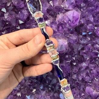 Self Power Medium Wands - Acrylic Stand Included - Double Terminated DT Handmade