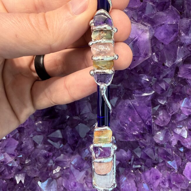 Self Power Medium Wands - Acrylic Stand Included - Double Terminated DT Handmade