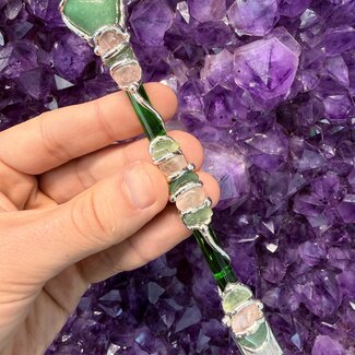 Infinite Love Medium Wands - Acrylic Stand Included - Double Terminated DT Handmade