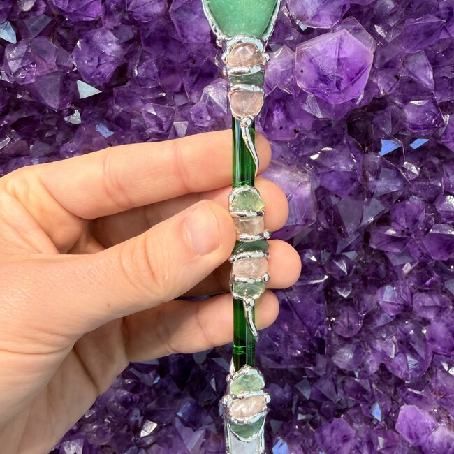 Infinite Love Medium Wands - Acrylic Stand Included - Double Terminated DT Handmade