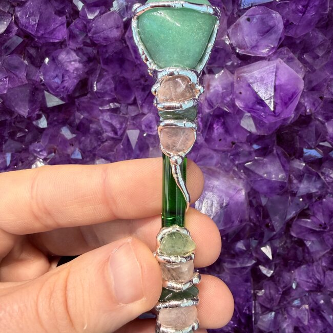 Infinite Love Medium Wands - Acrylic Stand Included - Double Terminated DT Handmade