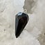 Shungite Pendulum - Dowsing Faceted Teardrop Divination - Silver Chain - Crystal Gemstone