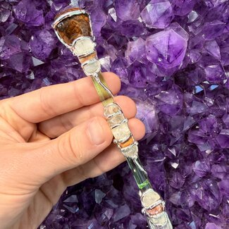Tree of Life Medium Wands - Acrylic Stand Included - Double Terminated DT Handmade