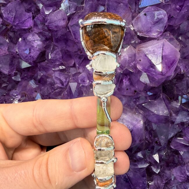 Tree of Life Medium Wands - Acrylic Stand Included - Double Terminated DT Handmade