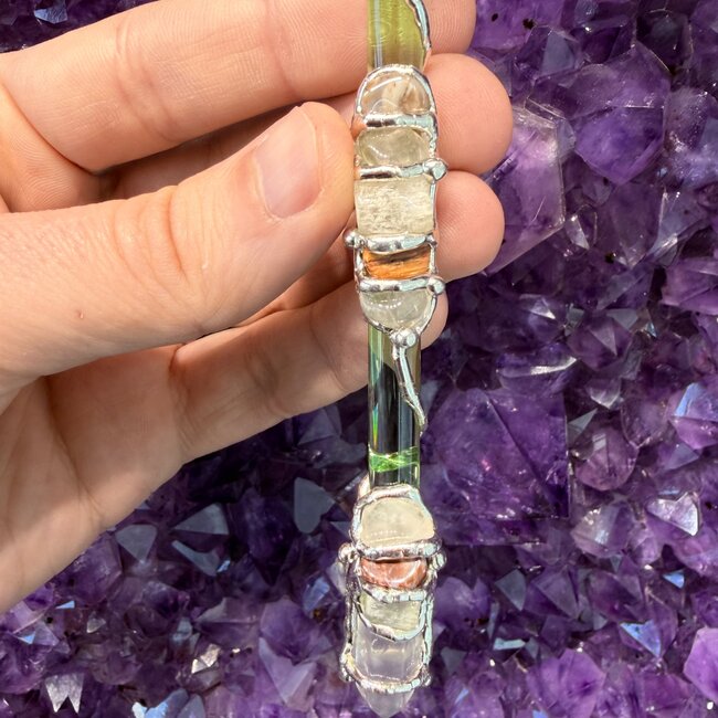 Tree of Life Medium Wands - Acrylic Stand Included - Double Terminated DT Handmade