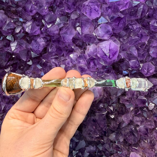 Tree of Life Medium Wands - Acrylic Stand Included - Double Terminated DT Handmade