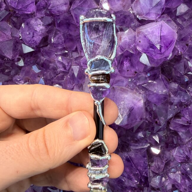 Weight Loss Medium Wands - Acrylic Stand Included - Double Terminated DT Handmade