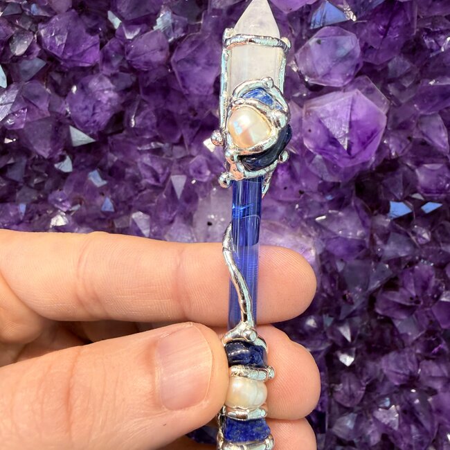 Archangel Michael Arrowhead Medium Wands - Acrylic Stand Included - Double Terminated DT Handmade