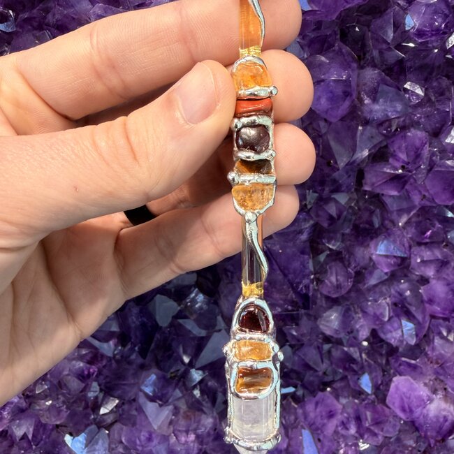 Success Medium Wands - Acrylic Stand Included - Double Terminated DT Handmade