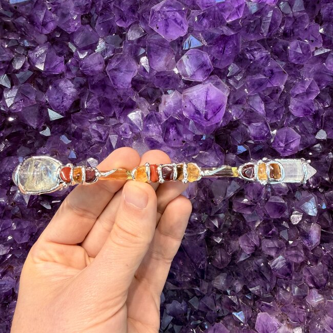 Success Medium Wands - Acrylic Stand Included - Double Terminated DT Handmade