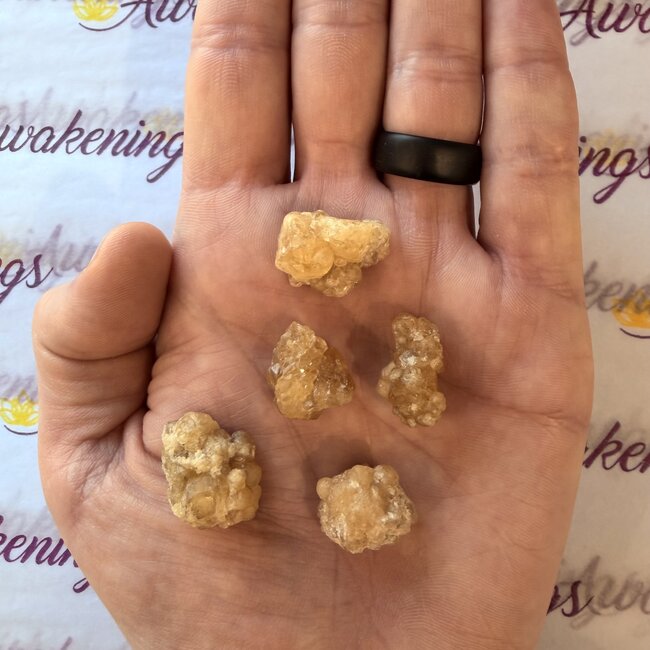 Tibetan Golden Gold Honey Garnet - Rough Raw Natural