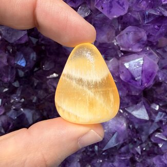 Honeycomb Calcite (Utah) - Tumbled (High Polish)