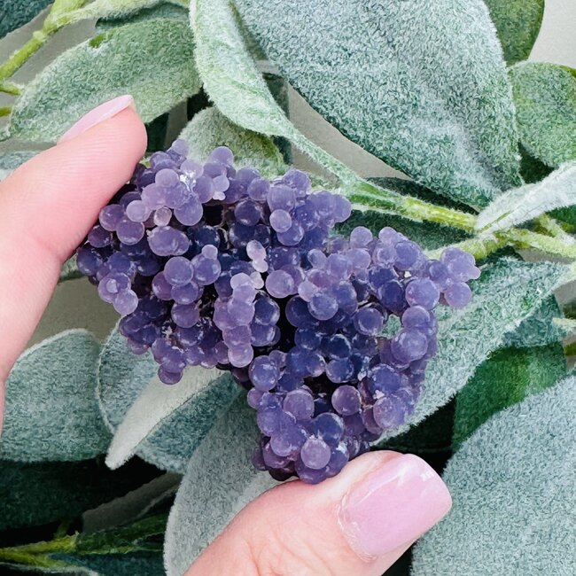Grape Agate Purple Chalcedony -  Medium Rough Raw Natural