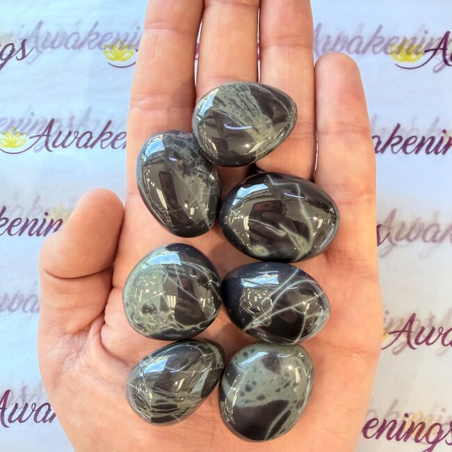 Spiderweb Obsidian - Tumbled