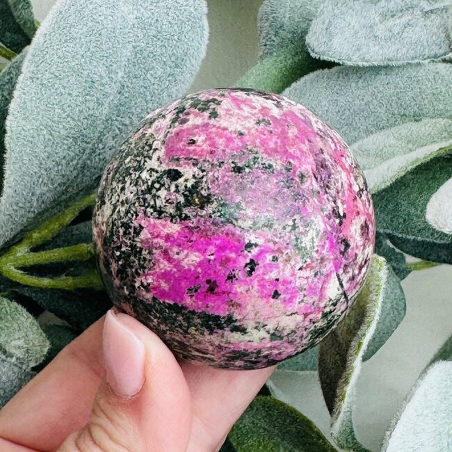 Pink Cobaltoan (Cobaltian Cobalto Salrose Cobaltocalcite) Calcite Sphere Orb Globe - 50-55" Aphrodite Stone