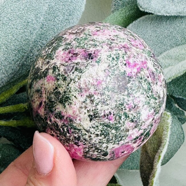 Pink Cobaltoan (Cobaltian Cobalto Salrose Cobaltocalcite) Calcite Sphere Orb Globe - 50-55" Aphrodite Stone