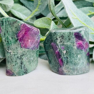 Ruby in Fuchsite Free Form - Small Polished
