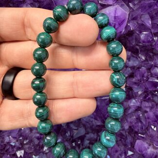 Dark Malachite Bracelets - 8mm (AAA Grade)