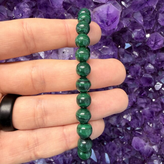 Dark Malachite Bracelets - 8mm (AAA Grade)