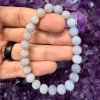 Blue Rose Quartz Bracelets - 8mm