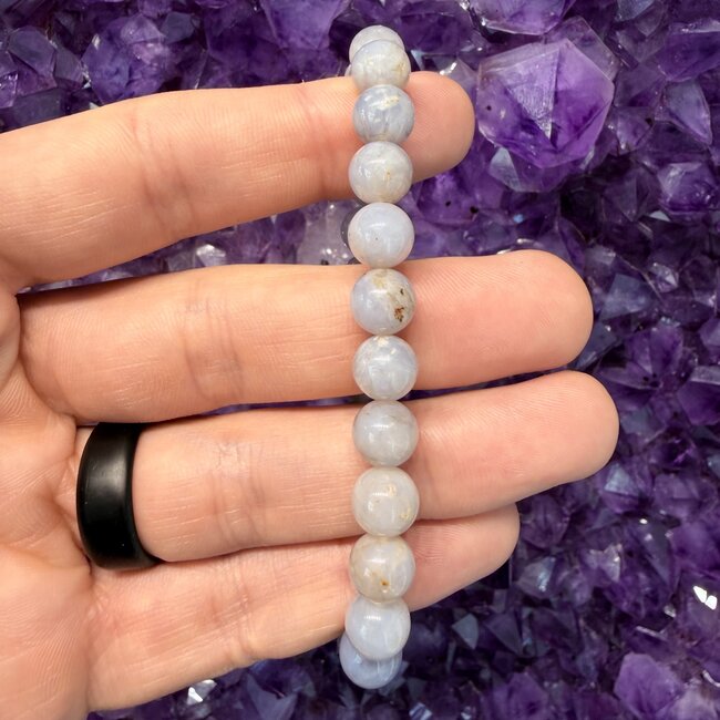 Blue Rose Quartz Bracelets - 8mm