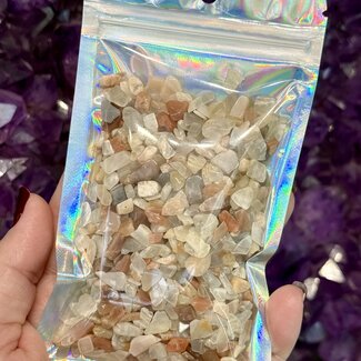 Mixed Moonstone Chips - 4oz Bag