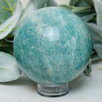 Russian Amazonite Spheres Orb Globe - 75-80mm