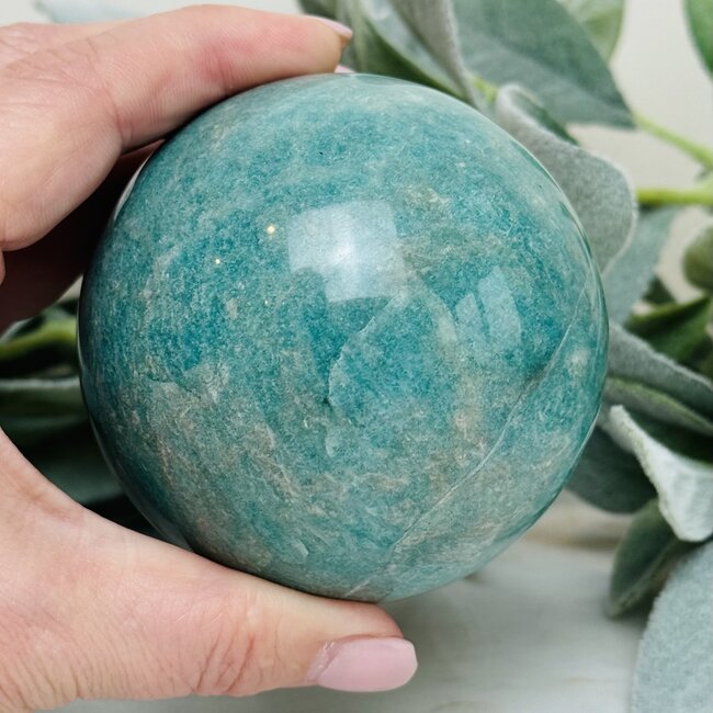 Russian Amazonite Spheres Orb Globe - 75-80mm